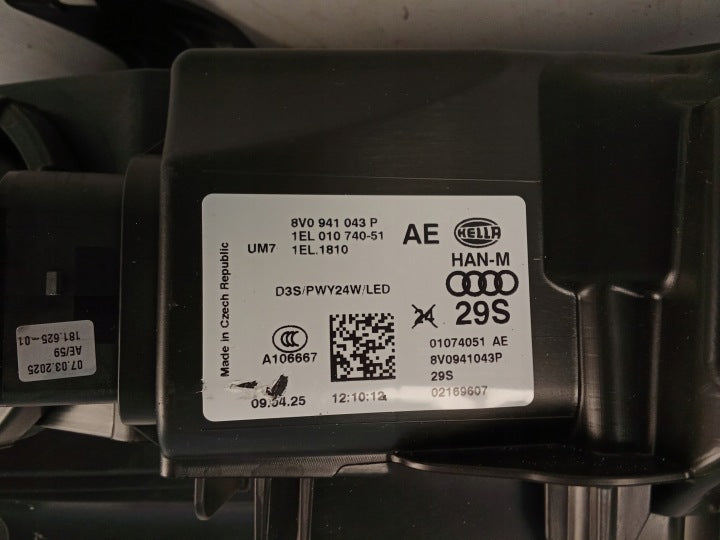 Frontscheinwerfer Audi A3 8V0941043P Links Scheinwerfer Headlight SCH9846828023it