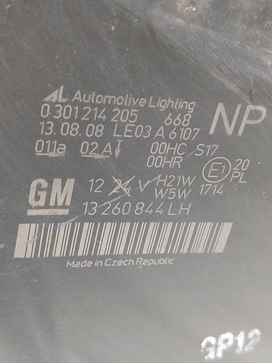 Frontscheinwerfer Opel Zafira B 13260844 1305236080 Links Scheinwerfer Headlight SCH9915193896mo