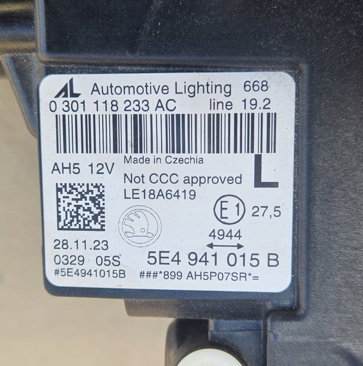Frontscheinwerfer Skoda Octavia 5E4941015B LED Links Scheinwerfer Headlight SCH9926083574jg