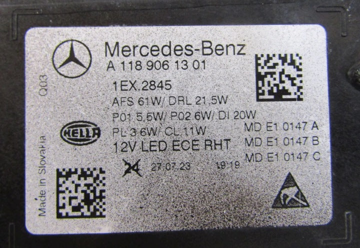Frontscheinwerfer Mercedes-Benz Cla A1189061301 LED Links Scheinwerfer Headlight SCH9950866438yq