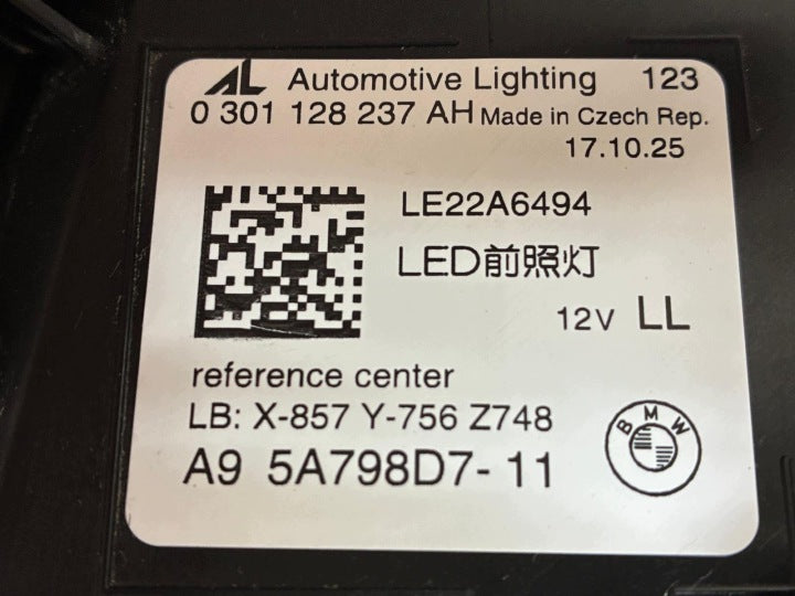 Frontscheinwerfer BMW 5 5A798D7 Full LED Links Scheinwerfer Headlight SCH9954589439ya