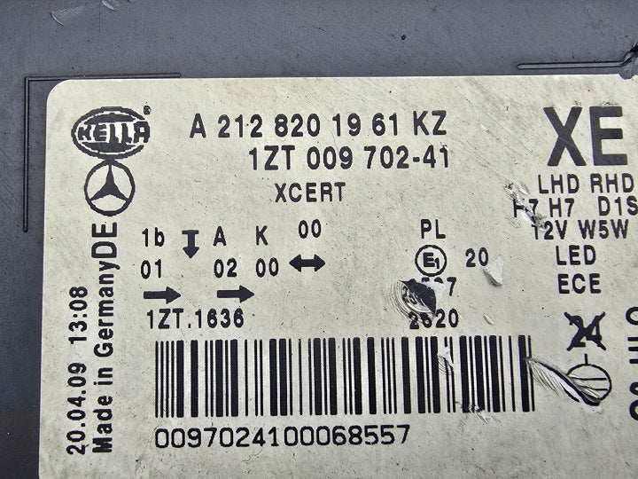 Frontscheinwerfer Mercedes-Benz W212 A2128201961 Xenon Links Headlight SCH9964892155bj