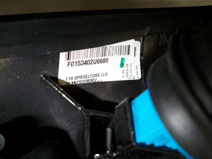 Außenspiegel Seitenspiegel BMW F10 F0153402U6680 Elektrisch 3Pin Rechts Schwarz SSP7563300813xm