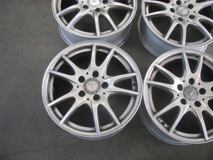 4x Alufelge 16 Zoll 6.5" 5x112 49ET Glanz Silber A2464011302 Mercedes-Benz W246 FEL1725640727bz