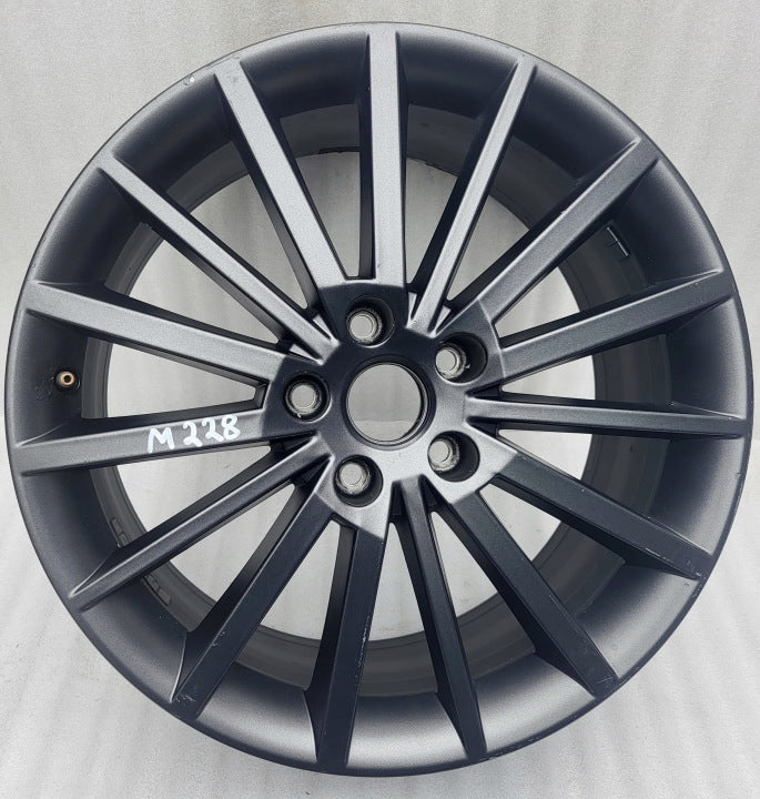 1x Alufelge 18 Zoll 7.5" 5x112 51ET Matt Graphit 5E0601025K Skoda Octavia Iii FEL2233460627eh