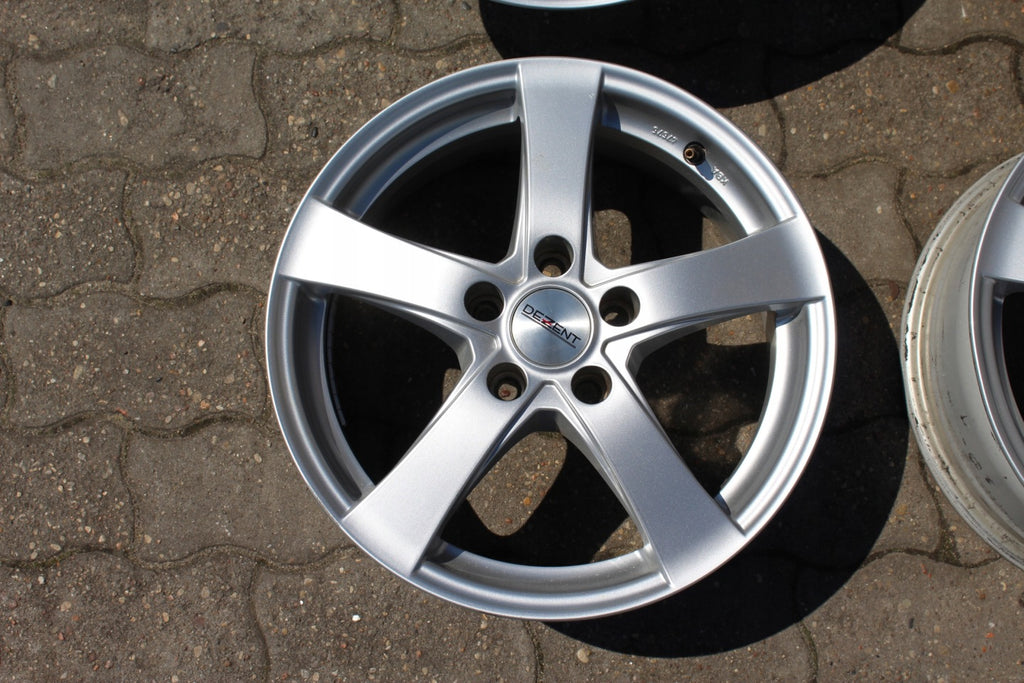 4x Alufelge 16 Zoll 6.5" 5x108 40ET Glanz Silber KBA-47675 Rim Wheel FEL9107595735us