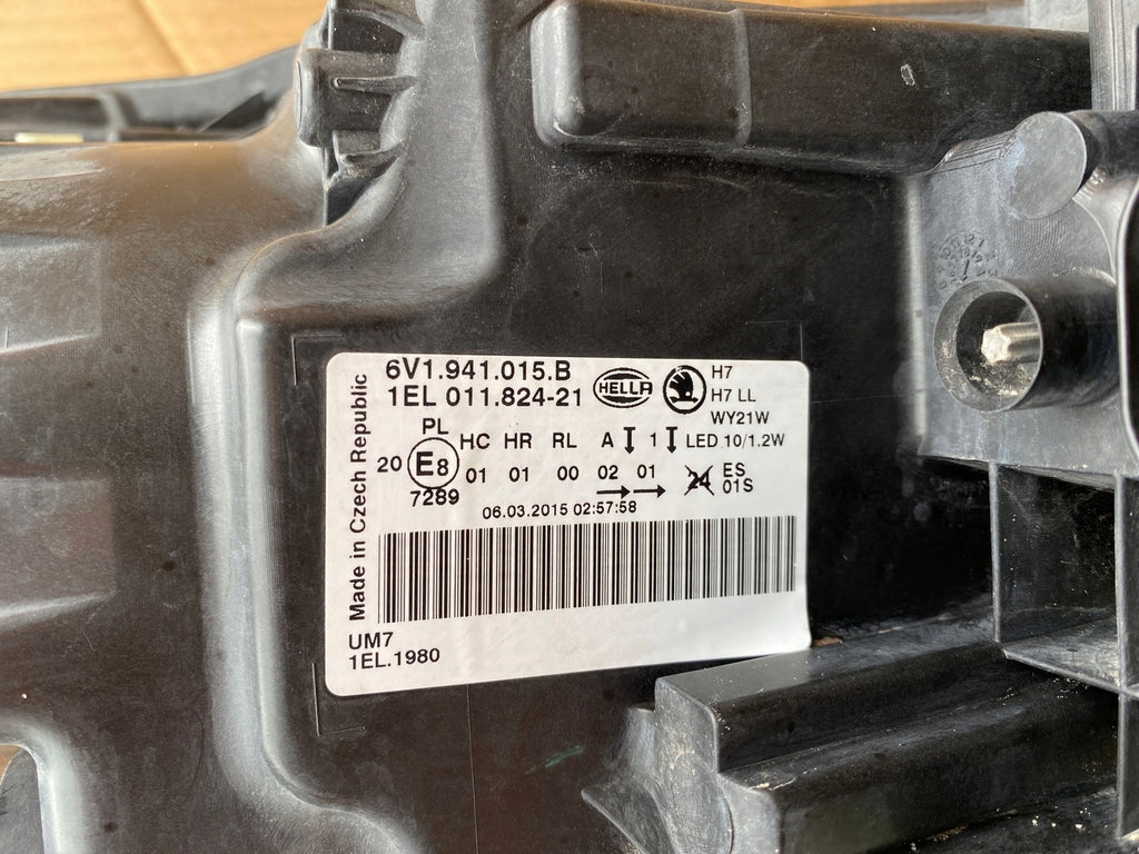 Frontscheinwerfer Skoda Fabia III 6V1941015B 6V1941016A Rechts oder Links