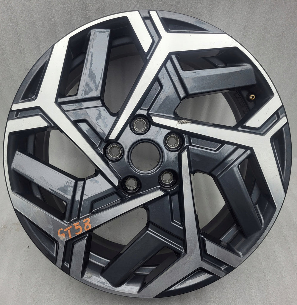 1x Alufelge 18 Zoll 7.0" 5x114.3 50ET Glanz Graphit 52910-BE650 Hyundai Kona Mg FEL6822489159ej