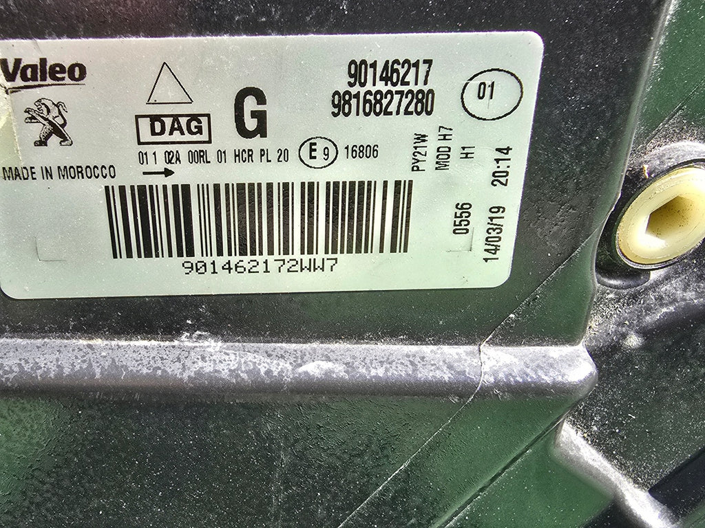 Frontscheinwerfer Peugeot Rifter 9816827280 LED Links Scheinwerfer Headlight SCH2397801918jl