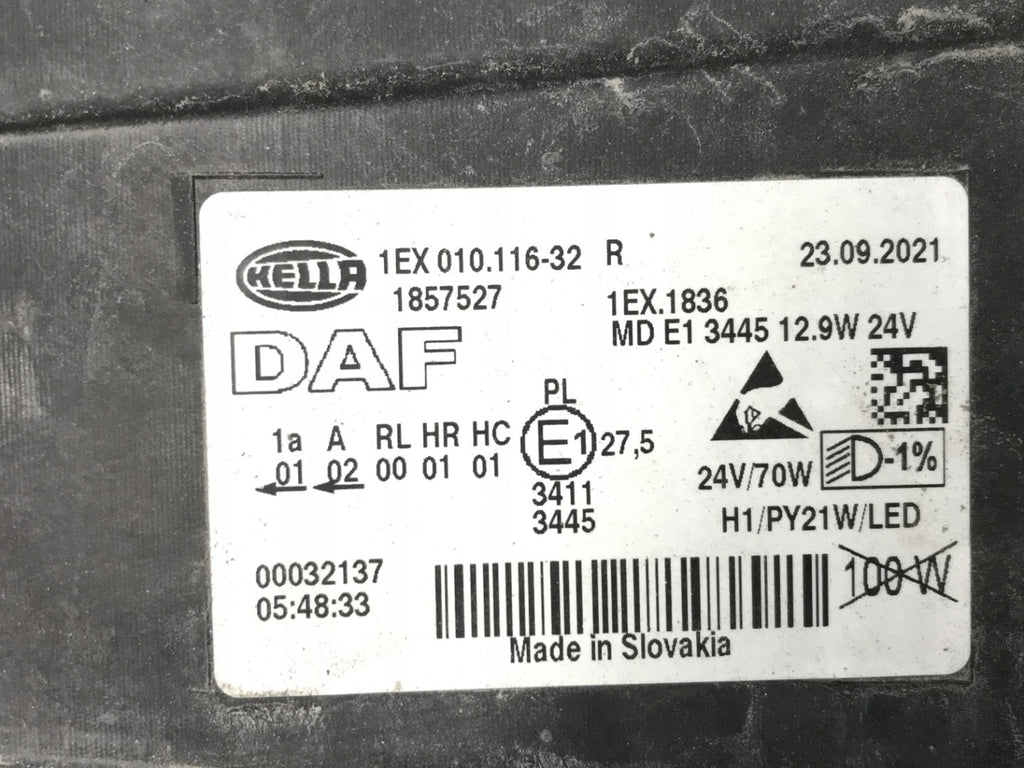 Frontscheinwerfer Daf 1EX010116-32 Rechts Scheinwerfer Headlight SCH6473036697qs