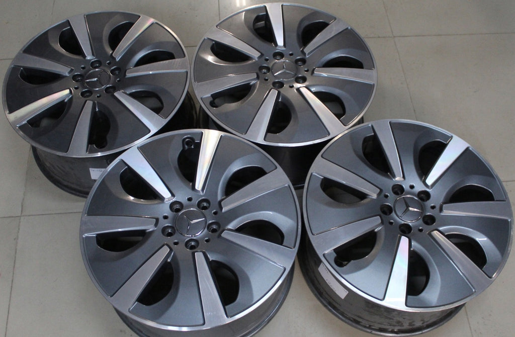 4x Alufelge 19 Zoll 8.5" 5x112 62ET Glanz Graphit A1664012902 Mercedes-Benz W166