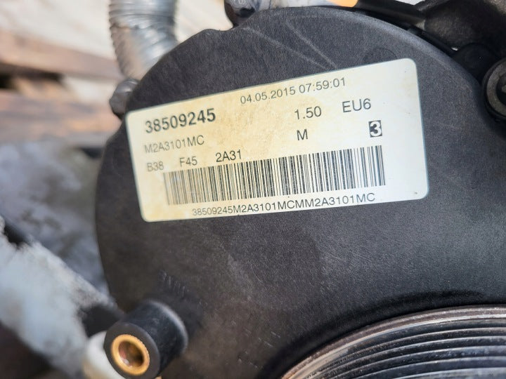 Motor BMW Mini F45 B38A15A 1.5 136PS 100kW 147TKm 2015 Benzin Engine Unkomplett MOT8122290008bl