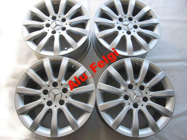 1x Alufelge 16 Zoll 7.5" 5x112 42ET Glanz Silber Mercedes-Benz Rim Wheel