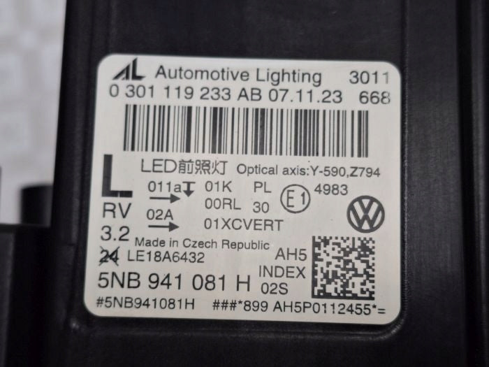 Frontscheinwerfer VW Tiguan 5NB941081H LED Links Scheinwerfer Headlight SCH8853357880wb