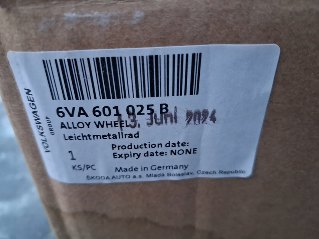 1x Alufelge 16 Zoll 6.0" 5x100 6VA601025 Skoda Rim Wheel FEL7783511984sf