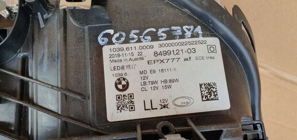 Frontscheinwerfer BMW 5 G30 8499122-03 8499121-03 Full LED Rechts oder Links SCH5659553572ad