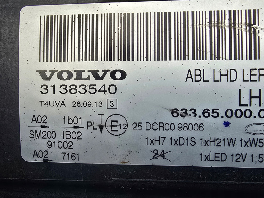 Frontscheinwerfer Volvo V70 S80 31383540 Links Scheinwerfer Headlight SCH5082499766kw