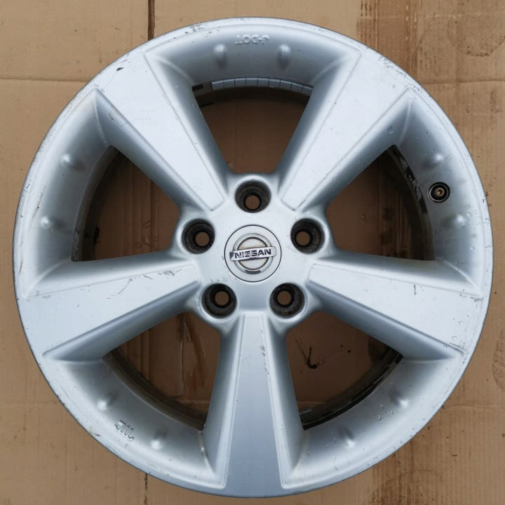 1x Alufelge 17 Zoll 6.5" 5x114.3 40ET Glanz Silber Nissan X-Trail I Qashqai FEL4610548508sd