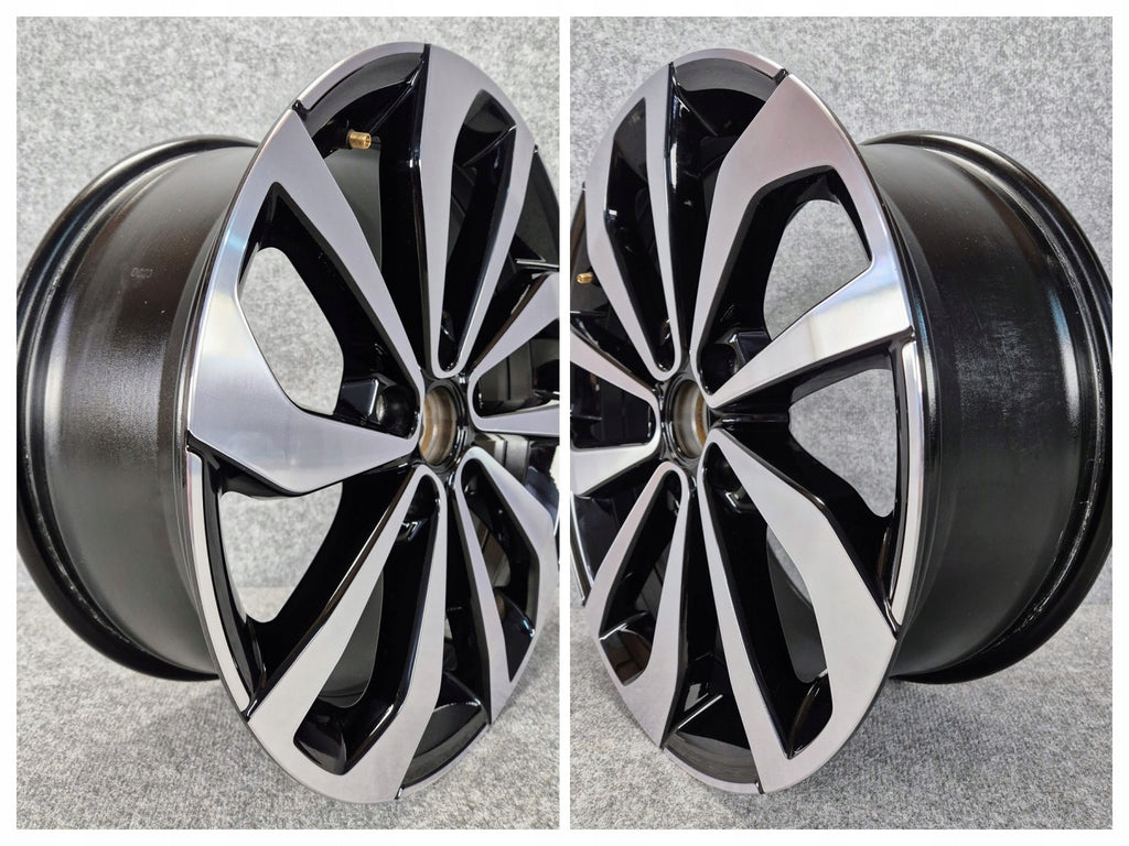1x Alufelge 17 Zoll 7.0" 5x112 45ET Glanz Schwarz 2GA601025AG VW T-Roc Rim Wheel FEL5096573022wh