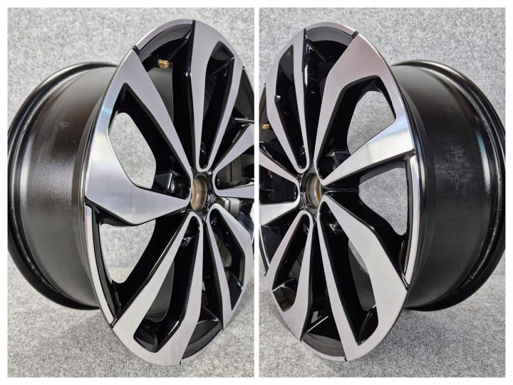 1x Alufelge 17 Zoll 7.0" 5x112 45ET Glanz Schwarz 2GA601025AG VW T-Roc Rim Wheel FEL5096573022wh