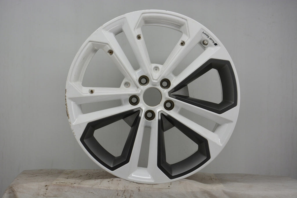 1x Alufelge 19 Zoll 8.0" 5x112 45ET Weiß 81A601025AF Audi Rim Wheel