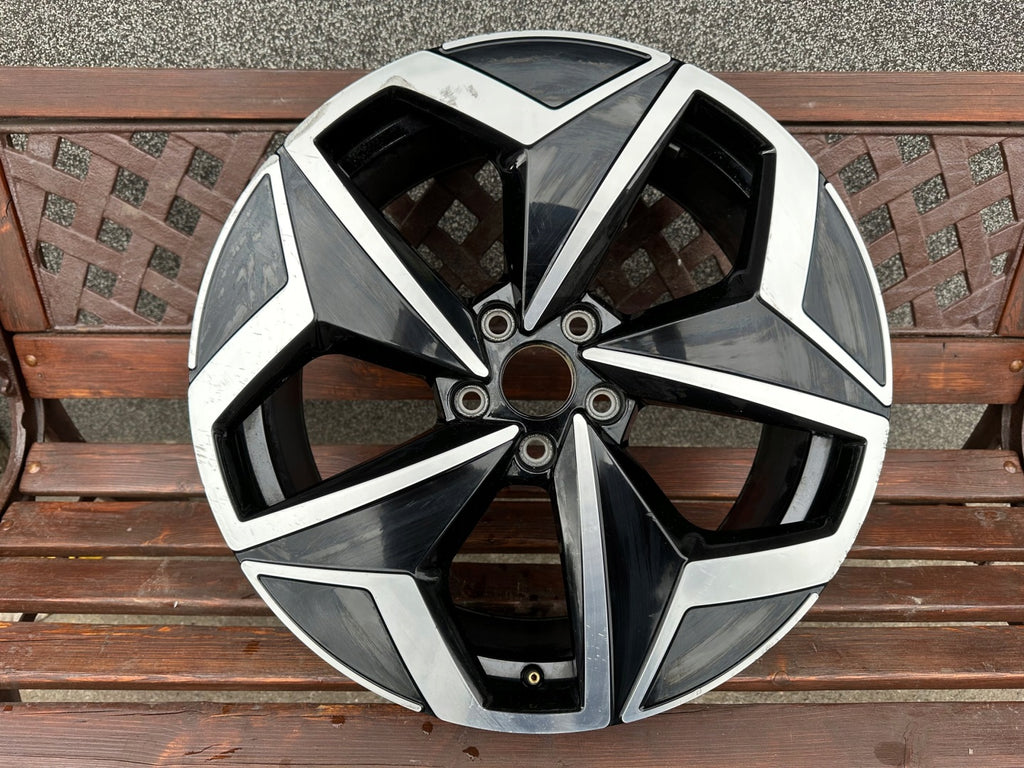 1x Alufelge 19 Zoll 7.5" 5x112 50ET Glanz Schwarz 10A601025S VW I Rim Wheel FEL1968997025jn