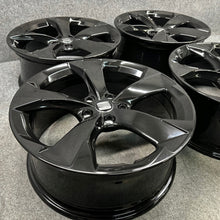 Laden Sie das Bild in den Galerie-Viewer, 4x Alufelge 18 Zoll 7.5" 5x112 46ET Glanz Schwarz 5FA601025B Seat Leon Rim Wheel FEL4205853868cn