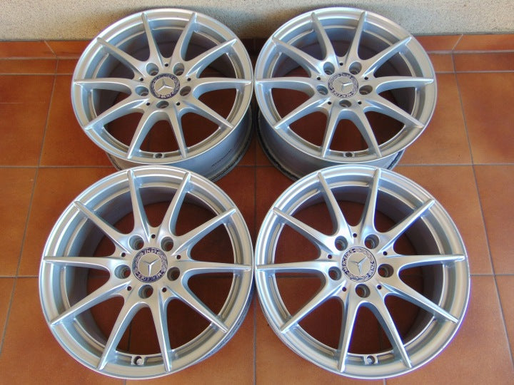 4x Alufelge 16 Zoll 7.0" 5x112 43ET A2464010502 Mercedes-Benz W204 Rim Wheel FEL9908682800ni
