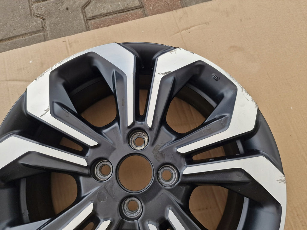 1x Alufelge 16 Zoll 6.0" 4x100 Glanz TZA16060B Honda Jazz Rim Wheel FEL1808285456rx