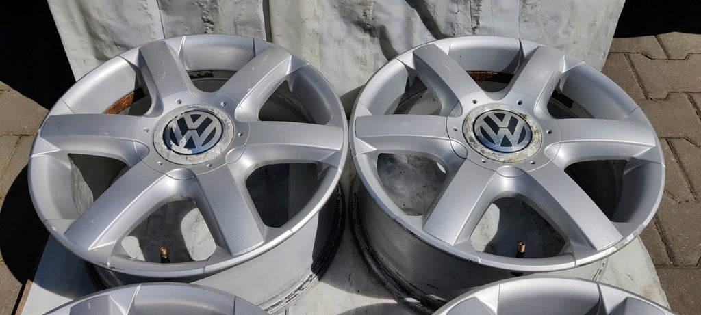 4x Alufelge 17 Zoll 7.5" 5x120 55ET Glanz Silber 7L6601025 VW Touareg Rim Wheel FEL5520925816jr