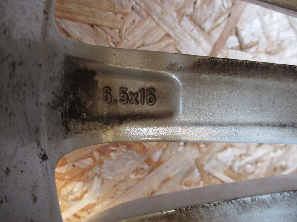 1x Alufelge 16 Zoll 6.5" 4x100 40ET Glanz Silber Opel Corsa D Rim Wheel