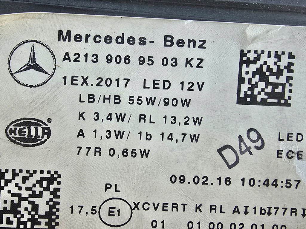 Frontscheinwerfer Mercedes-Benz W213 A2139069503KZ Full LED Links Headlight SCH1069308463bp