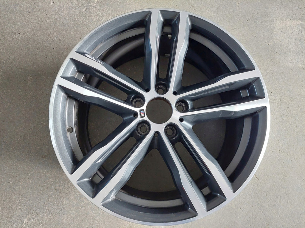 1x Alufelge 19 Zoll 8.5" 5x120 47ET Glanz Grau 7856711 BMW 3 F30 F31 Rim Wheel FEL4627180608wm
