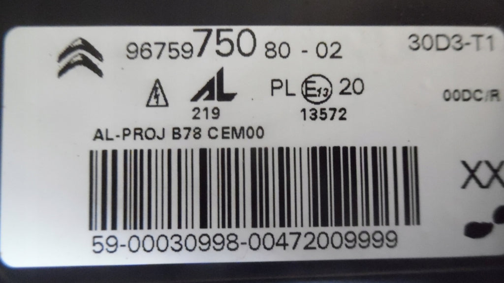 Frontscheinwerfer Citroën C4 Picasso II 9675975080 Xenon Rechts Headlight