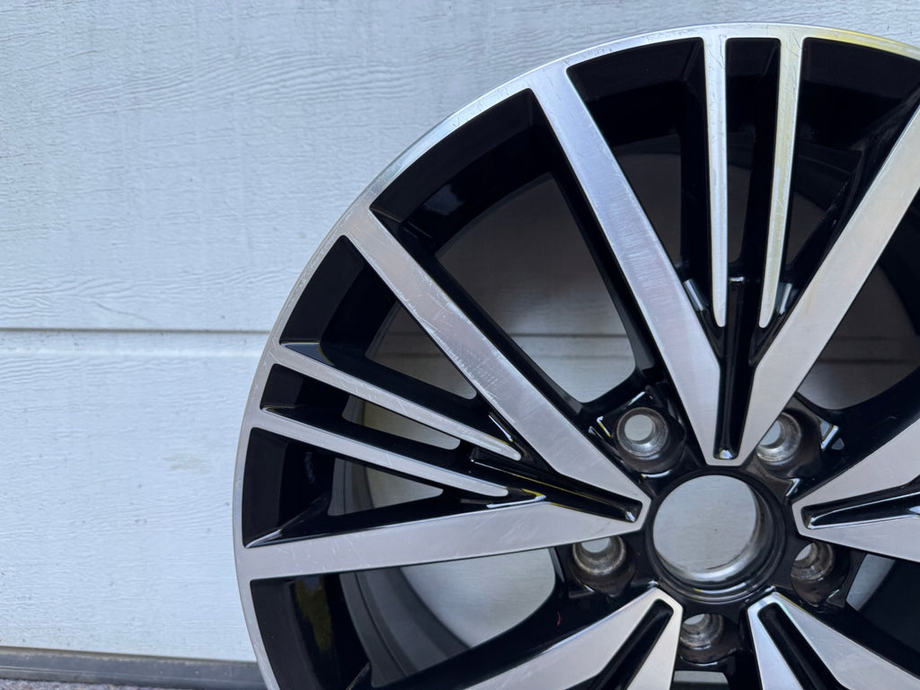 1x Alufelge 17 Zoll 7.0" 5x112 54ET Glanz Schwarz 5K0601025AS VW Golf VI I Caddy FEL7115469434oa
