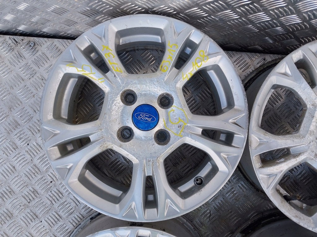 4x Alufelge 15 Zoll 6.0" 5x108 37 5ET Ford B-Max Rim Wheel FEL1894354752kr
