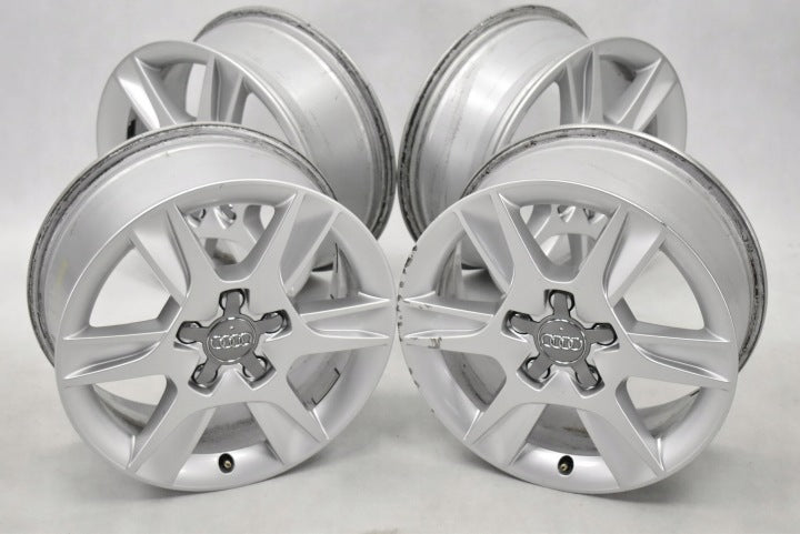 4x Alufelge 16 Zoll 6.5" 5x112 50ET Glanz Silber 8P0601025AN Audi A3 Rim Wheel FEL4152750360dr