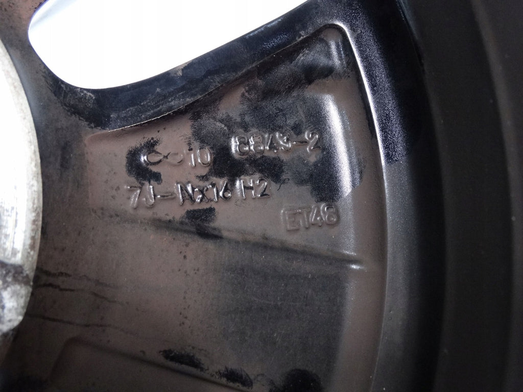 1x Alufelge 16 Zoll 7.0" 5x112 48ET Glanz Schwarz 5H0601025AC VW Golf Viii FEL6793205771wc