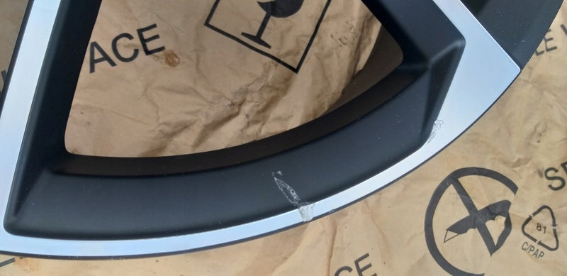 1x Alufelge 19 Zoll 8.0" 5x112 49ET Matt Schwarz 8V0071499 Audi A3 Rim Wheel FEL2425909424je
