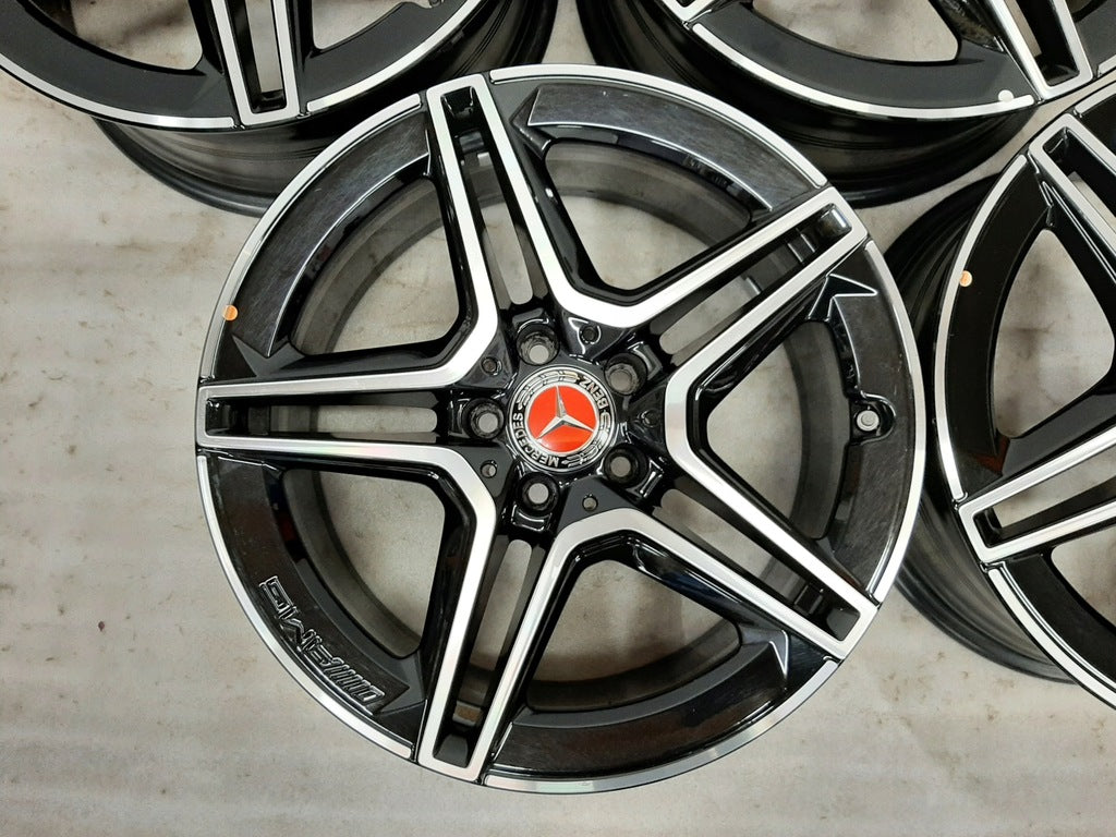4x Alufelge 18 Zoll 8.0" 5x112 40ET Glanz Schwarz A1774014000 Mercedes-Benz W177 FEL1371558880ql