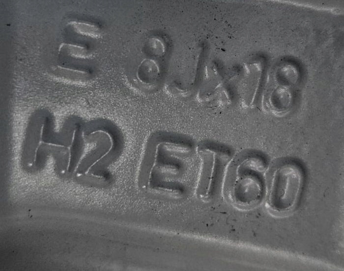 1x Alufelge 18 Zoll 8.0" 5x112 60ET A1644015702 Mercedes-Benz Rim Wheel