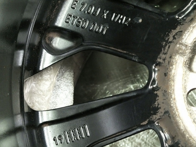 1x Alufelge 17 Zoll 7.0" 5x108 50ET Glanz Schwarz JX7C-1007-G1 Ford Rim Wheel