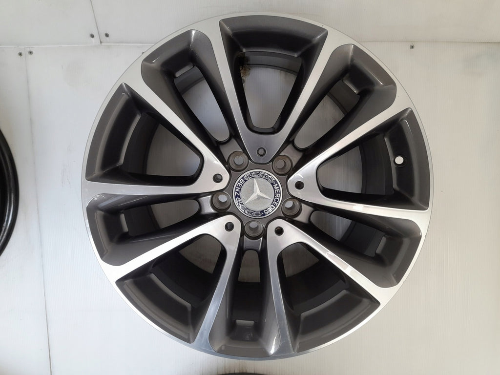 4x Alufelge 18 Zoll 9.0" 5x112 53ET Glanz Graphit A2134010400 Mercedes-Benz FEL6956598419ht