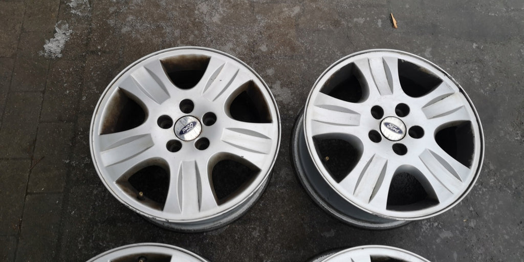 1x Alufelge 16 Zoll 6.5" 5x108 52 5ET Glanz Silber Ford Focus C-Max Rim Wheel FEL5821654032ea
