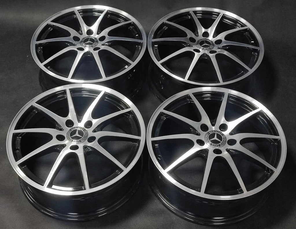 4x Alufelge 17 Zoll 6.5" 5x112 49ET Glanz Silber A2464010102 Mercedes-Benz Viano FEL1029086644ld