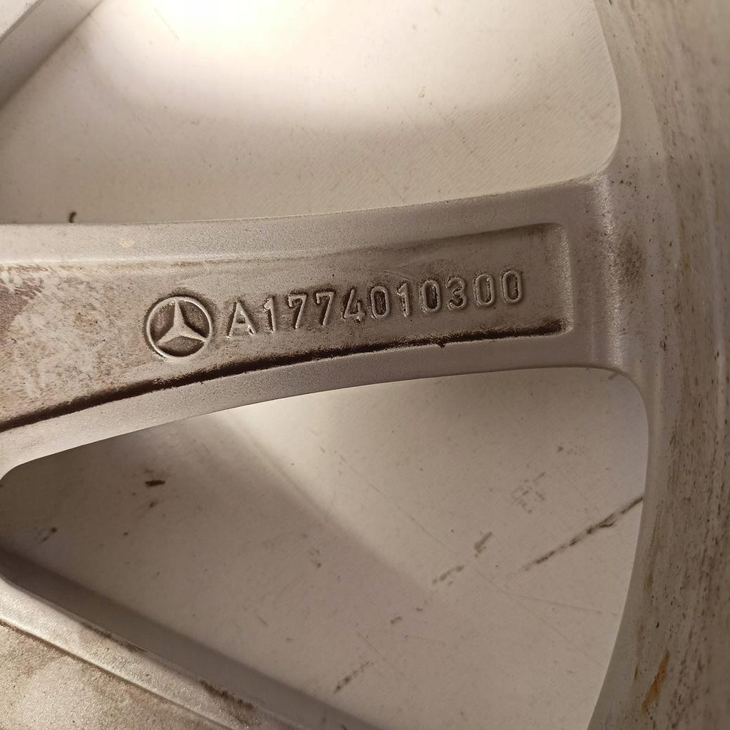4x Alufelge 17 Zoll 6.5" 5x112 44ET Glanz Silber A1774010300 Mercedes-Benz FEL9147498890oe