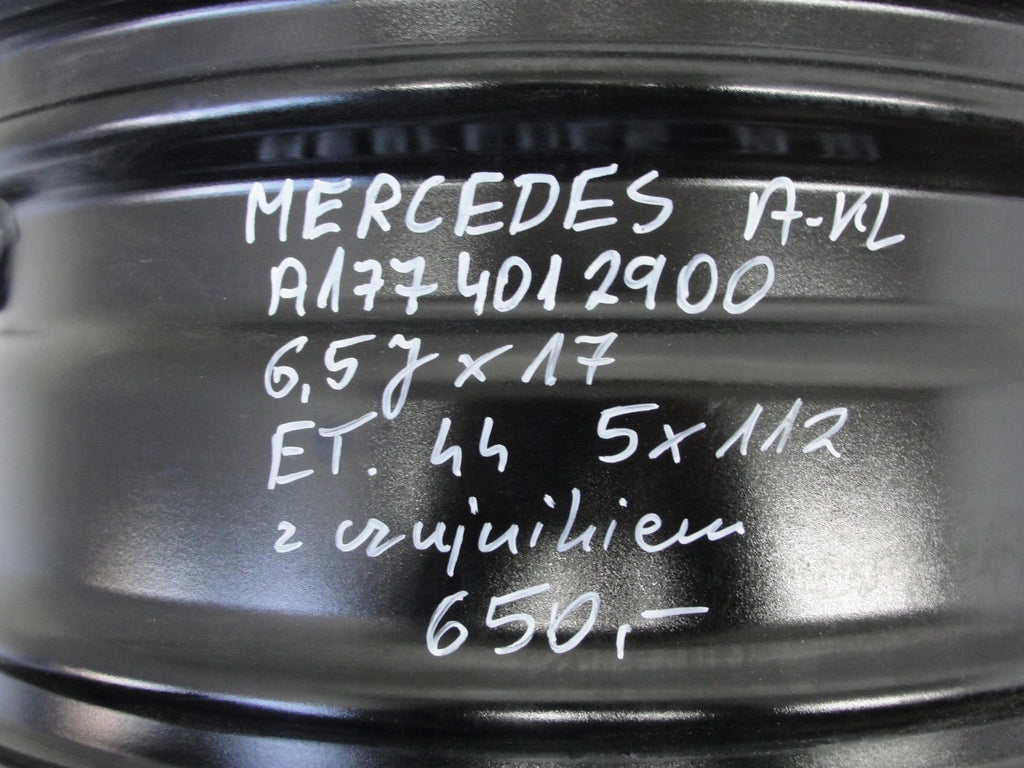 1x Alufelge 17 Zoll 6.5" 5x112 44ET Glanz Schwarz A1774012900 Mercedes-Benz FEL5694126875wc