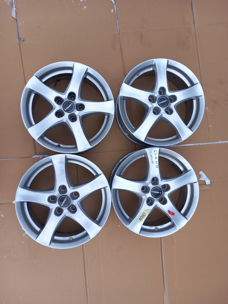 4x Alufelge 16 Zoll 6.5" 5x115 38ET Glanz Schwarz CMA482656 Opel Antara Ampera FEL9513372470wc
