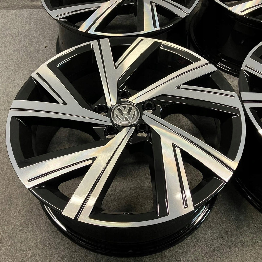 4x Alufelge 18 Zoll 7.5" 5x112 51ET Glanz Schwarz 5H0601025 VW Golf Viii FEL5999763379hs