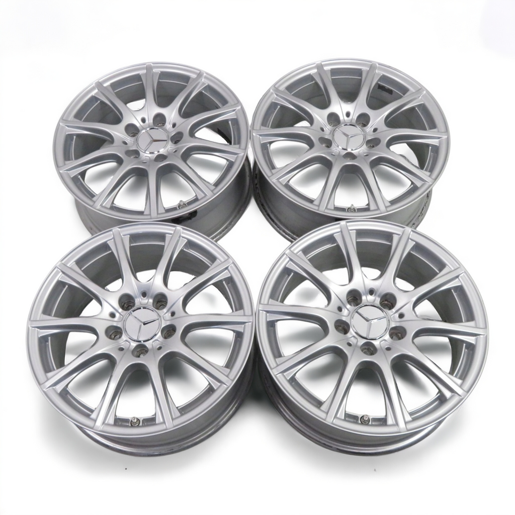 4x Alufelge 16 Zoll 6.5" 5x112 38ET Silber A2054012400 Mercedes-Benz W205